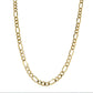 10K Yellow Gold 24" Figaro Chain