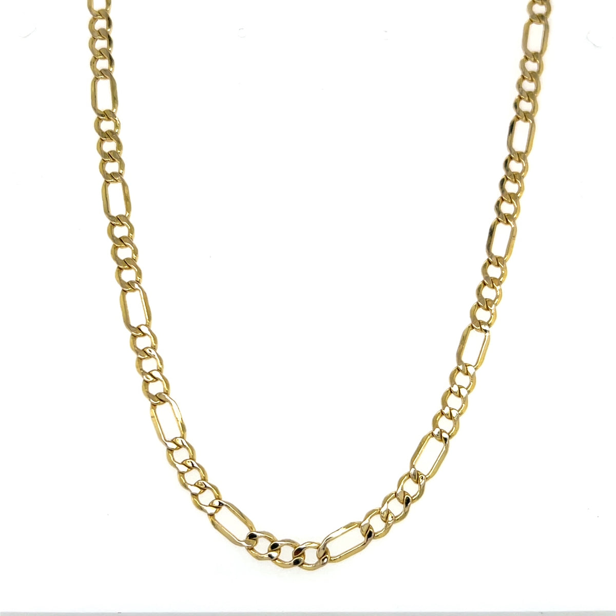 10K Yellow Gold 24" Figaro Chain