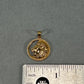 10K Yellow Gold Circular Lion Head Pendant