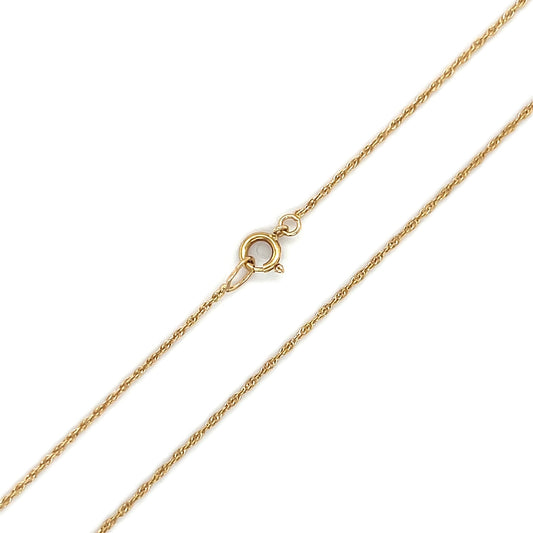 14K Yellow Gold 19" Chain