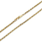 10K Yellow Gold 21" Rope Chain