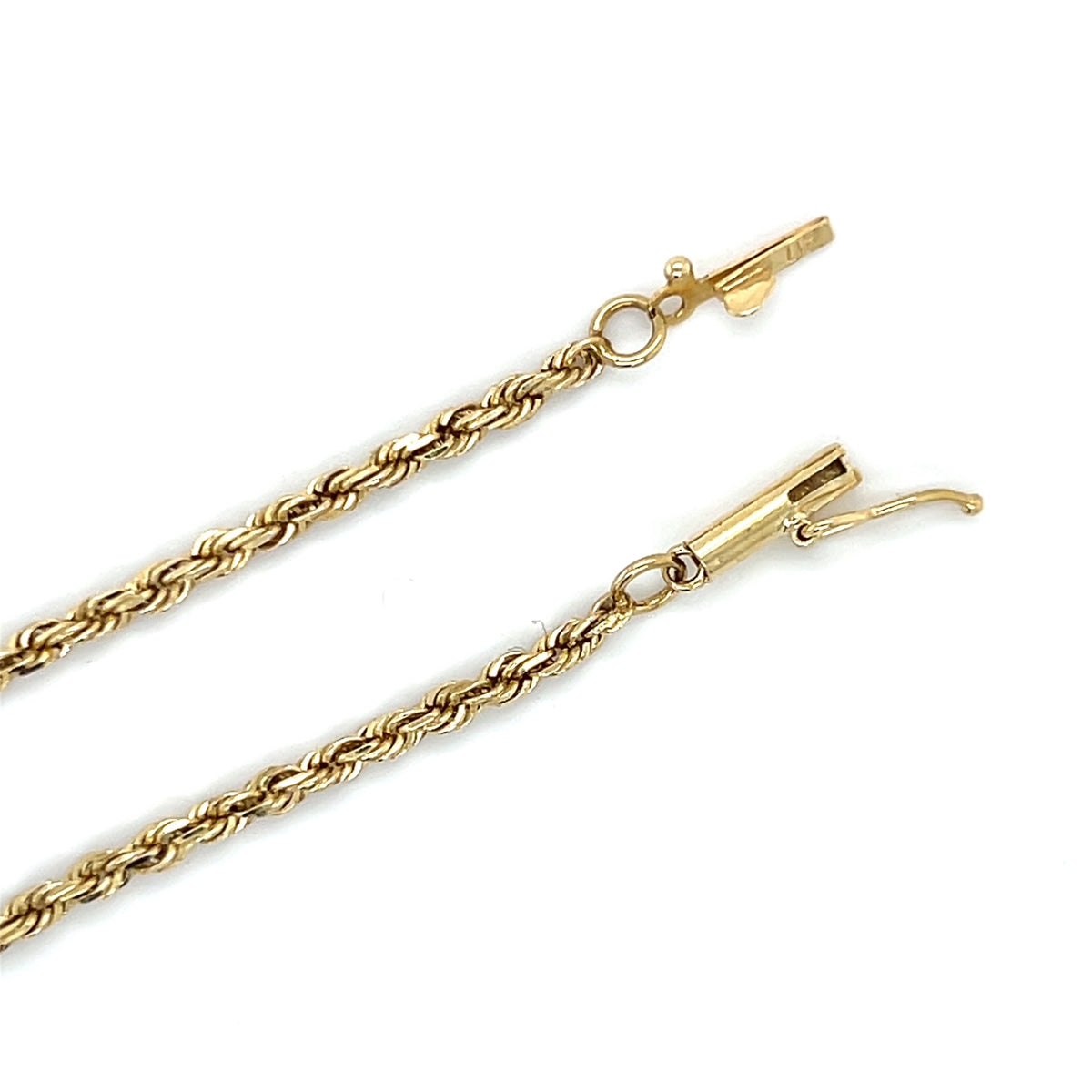 10K Yellow Gold 21" Rope Chain