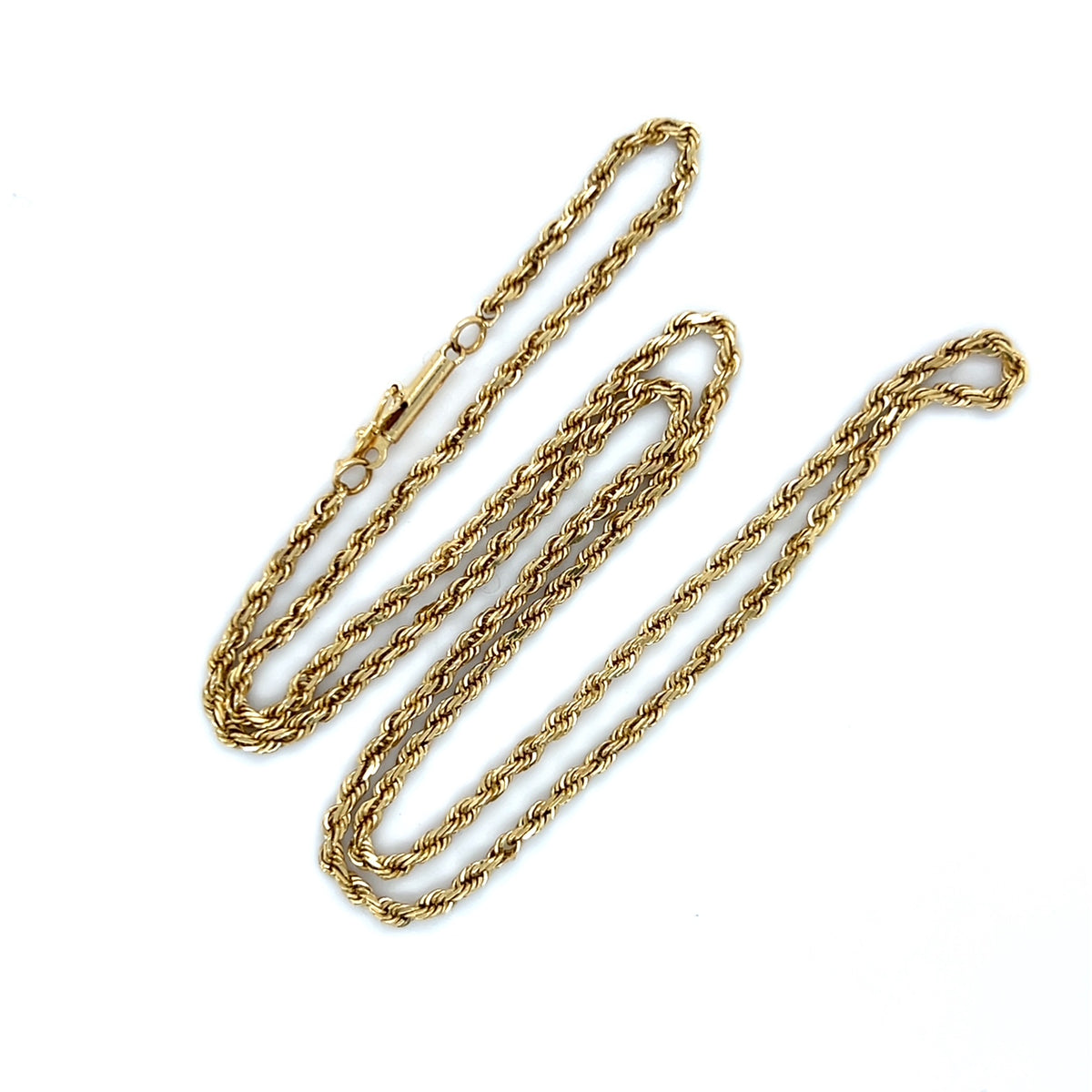 10K Yellow Gold 21" Rope Chain