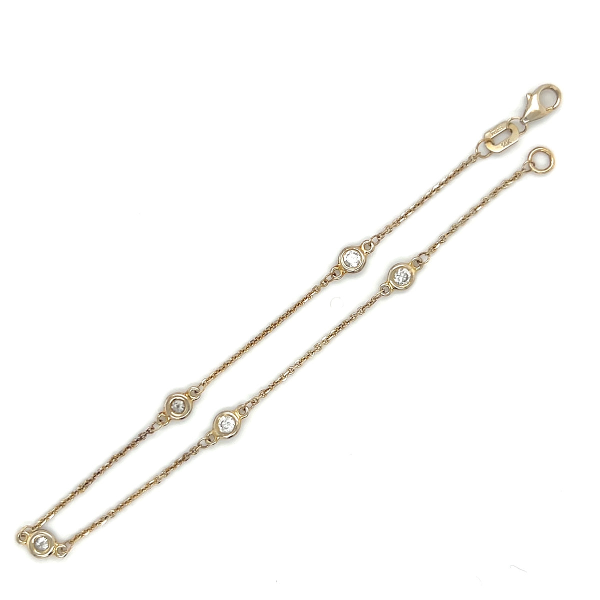 14K Yellow Gold Diamond 7.5" Effy Bracelet