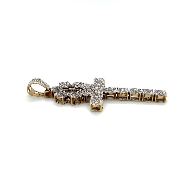 10K Yellow Gold Diamond Pendant