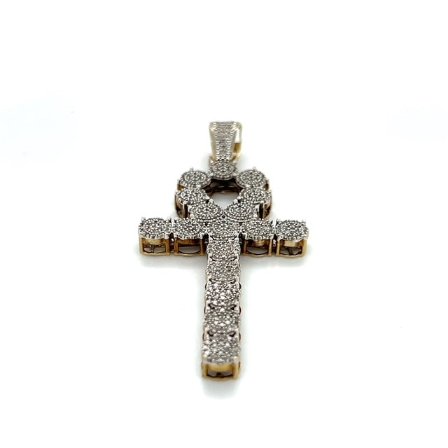 10K Yellow Gold Diamond Pendant
