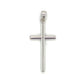 14K White Gold Cross Pendant