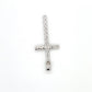 14K White Gold Cross Pendant
