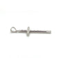 14K White Gold Cross Pendant