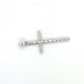 14K White Gold Cross Pendant