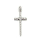 14K White Gold Cross Pendant