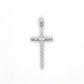 14K White Gold Cross Pendant