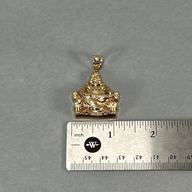 10K Yellow Gold Buddha Pendant