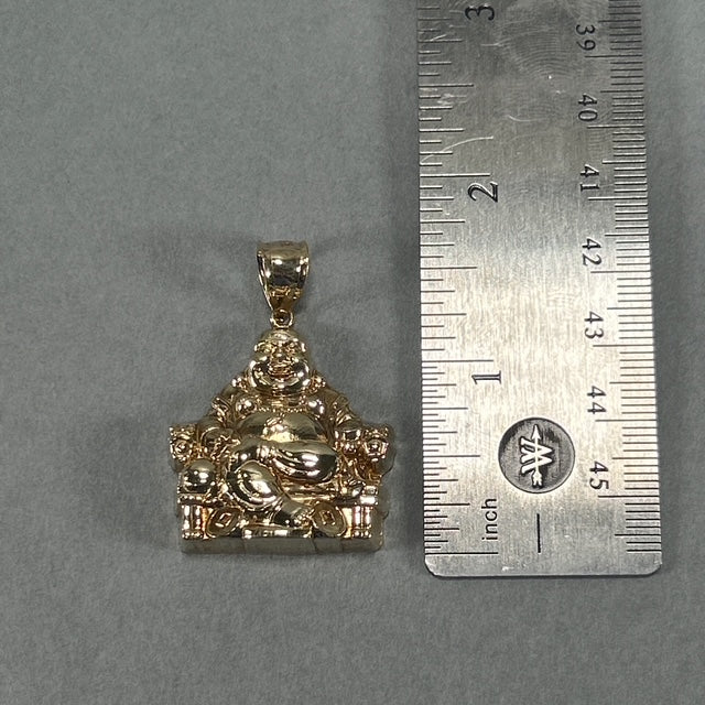 10K Yellow Gold Buddha Pendant
