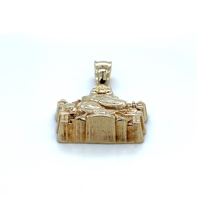 10K Yellow Gold Buddha Pendant