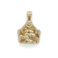 10K Yellow Gold Buddha Pendant