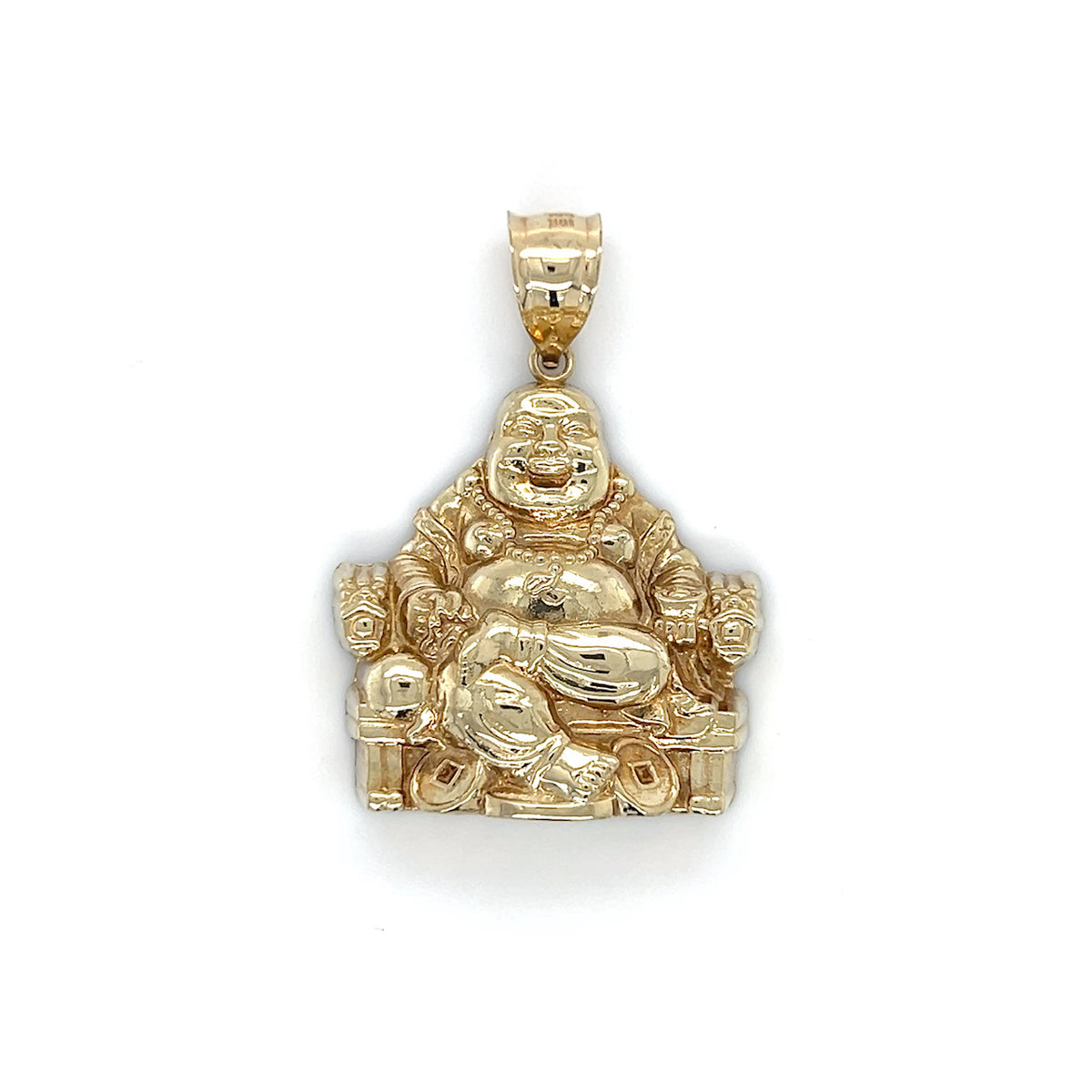 10K Yellow Gold Buddha Pendant