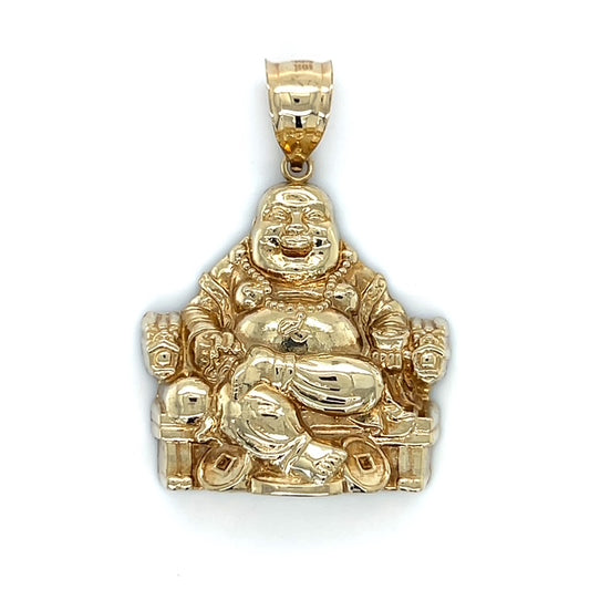 10K Yellow Gold Buddha Pendant