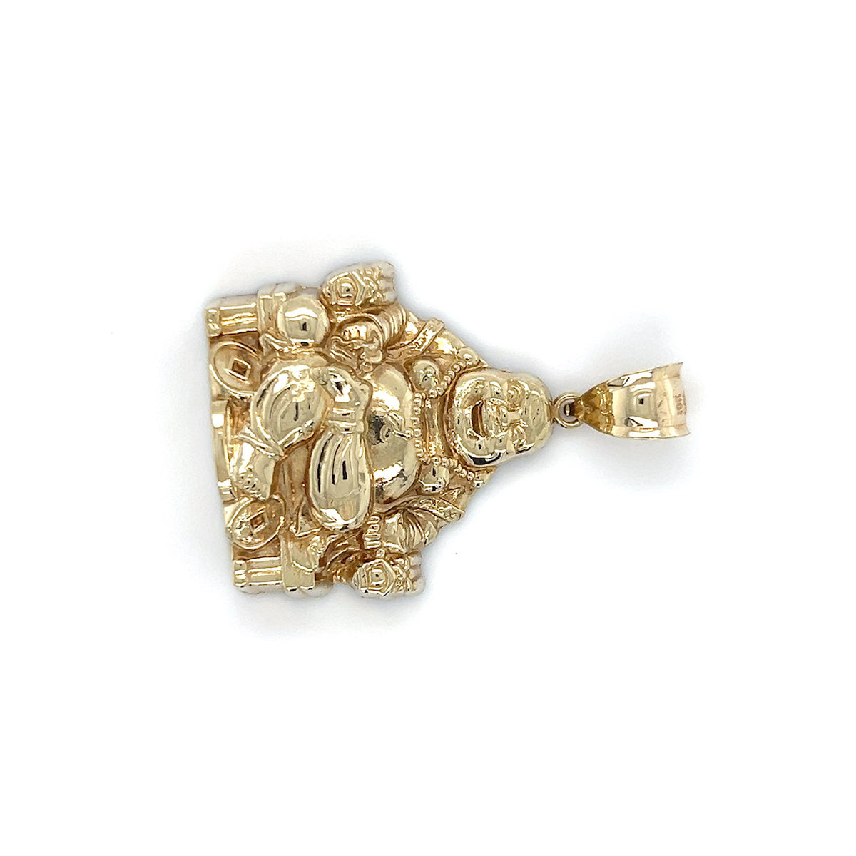10K Yellow Gold Buddha Pendant