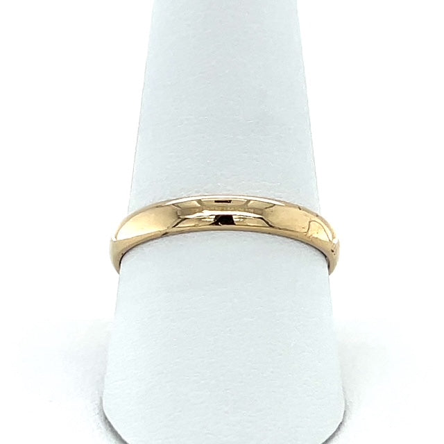 14K Yellow Gold Gentleman's Wedding Band; Size 10