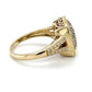 14K Yellow Gold Diamond Lady's Fashion Ring; Size 7