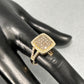 14K Yellow Gold Diamond Lady's Fashion Ring; Size 7