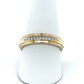 10K Yellow Gold Diamond Gentleman's Wedding Band; Size 10