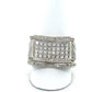 14K White Gold Diamond Gentleman's Fashion Ring; Size 11