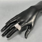 14K White Gold Diamond Gentleman's Fashion Ring; Size 11