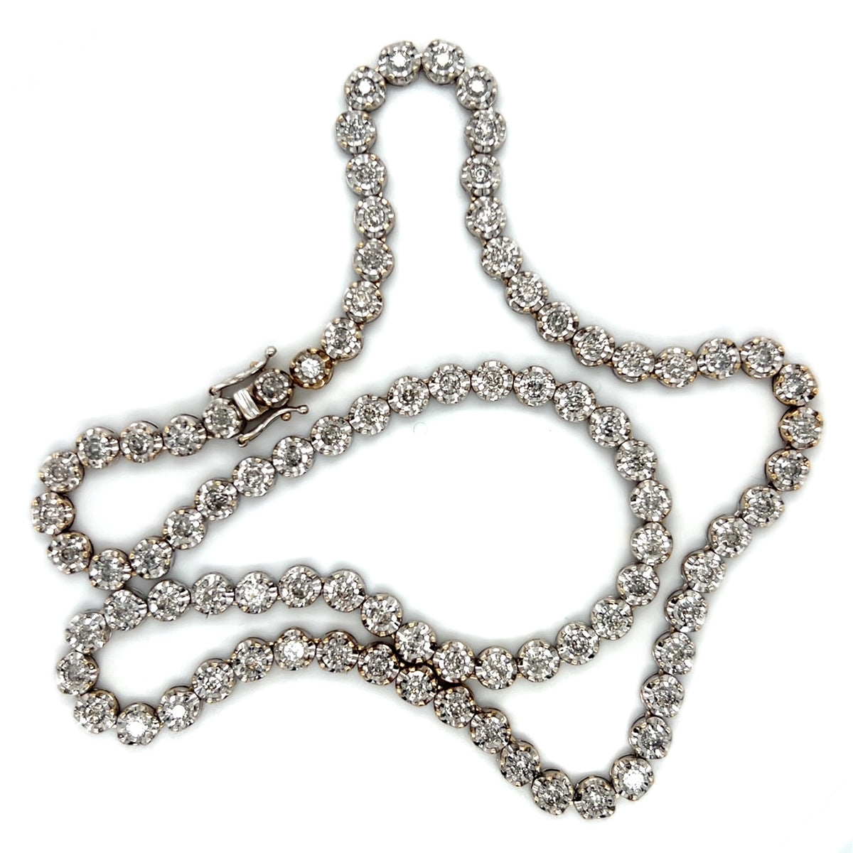 10K White Gold Diamond 20" Necklace