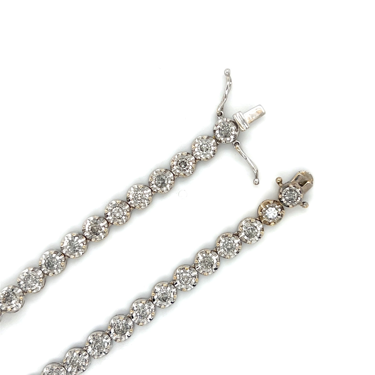 10K White Gold Diamond 20" Necklace