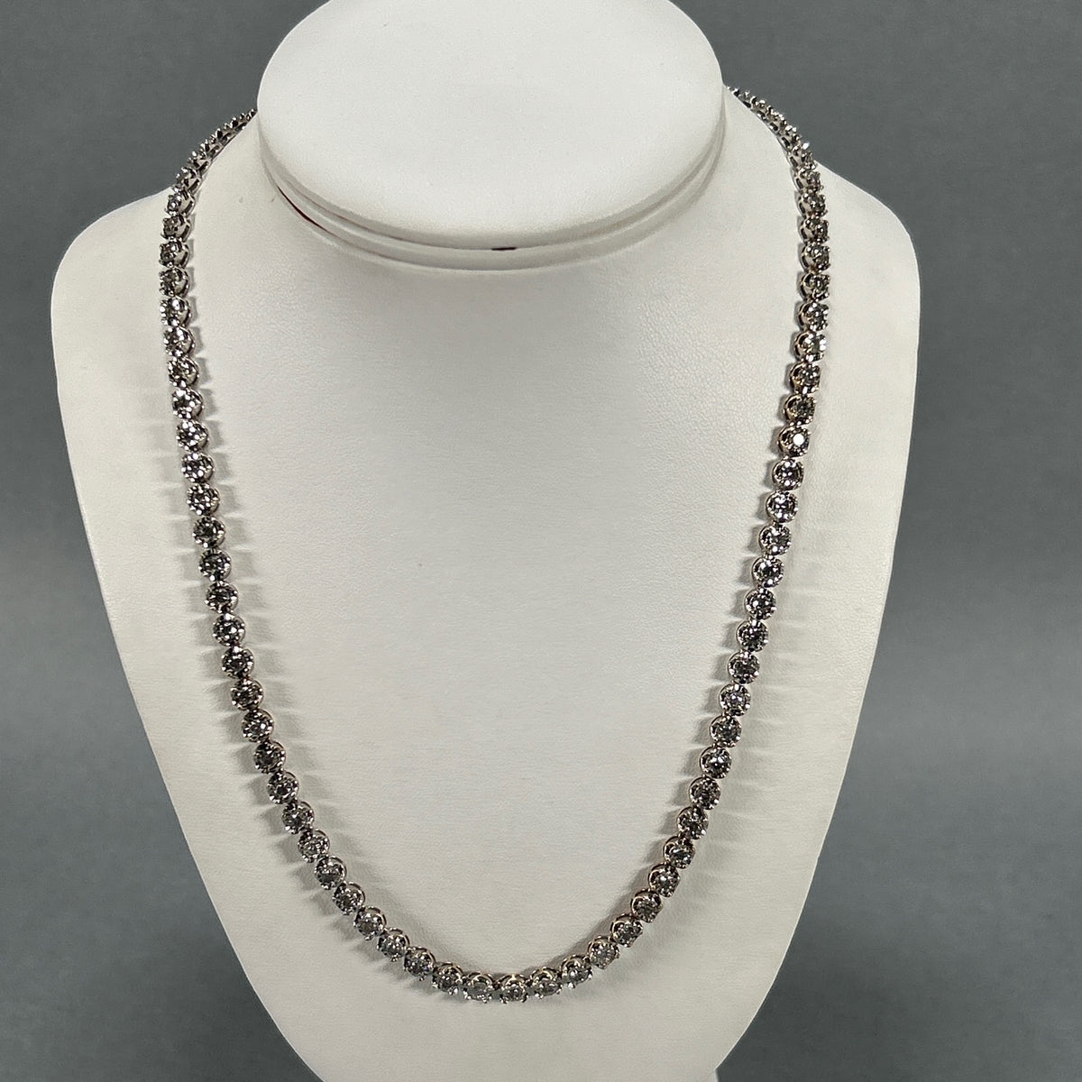 10K White Gold Diamond 20" Necklace