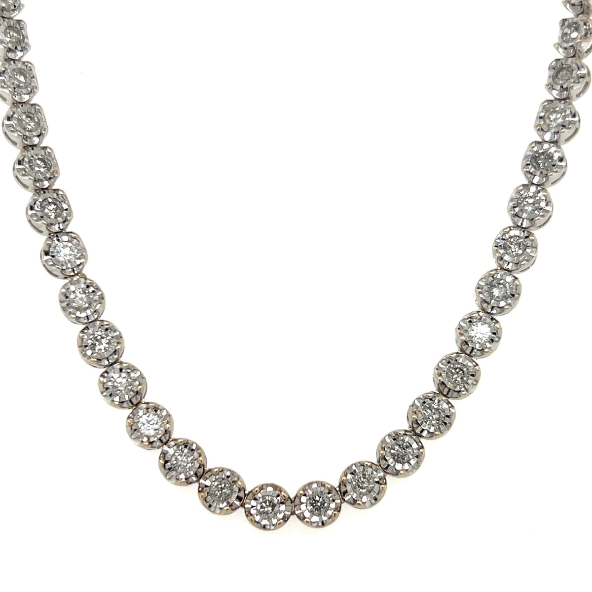 10K White Gold Diamond 20" Necklace