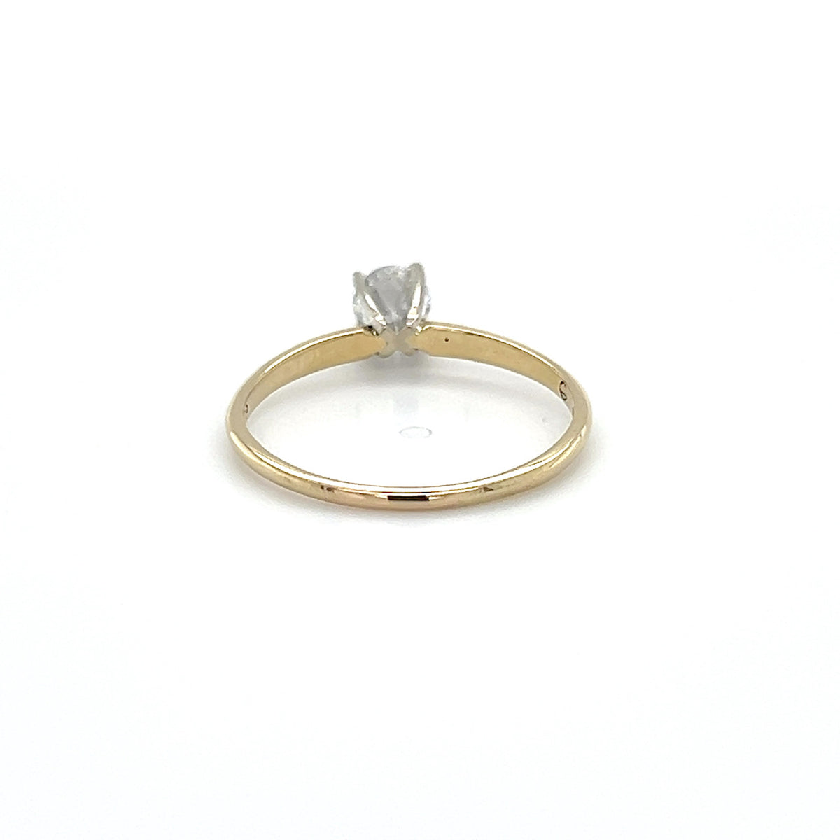 14K Yellow Gold Diamond Lady's Engagement Ring