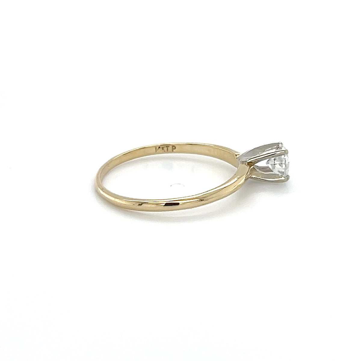 14K Yellow Gold Diamond Lady's Engagement Ring