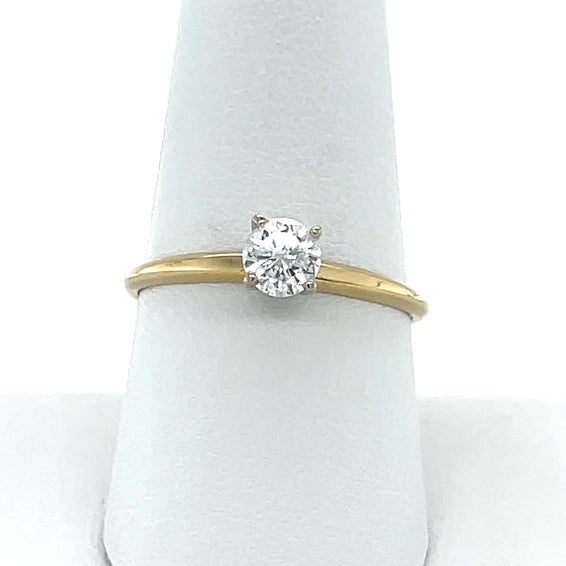 14K Yellow Gold Diamond Lady's Engagement Ring