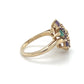 14K Yellow Gold Diamond & Stone Accent Ring