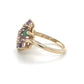 14K Yellow Gold Diamond & Stone Accent Ring