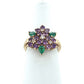 14K Yellow Gold Diamond & Stone Accent Ring
