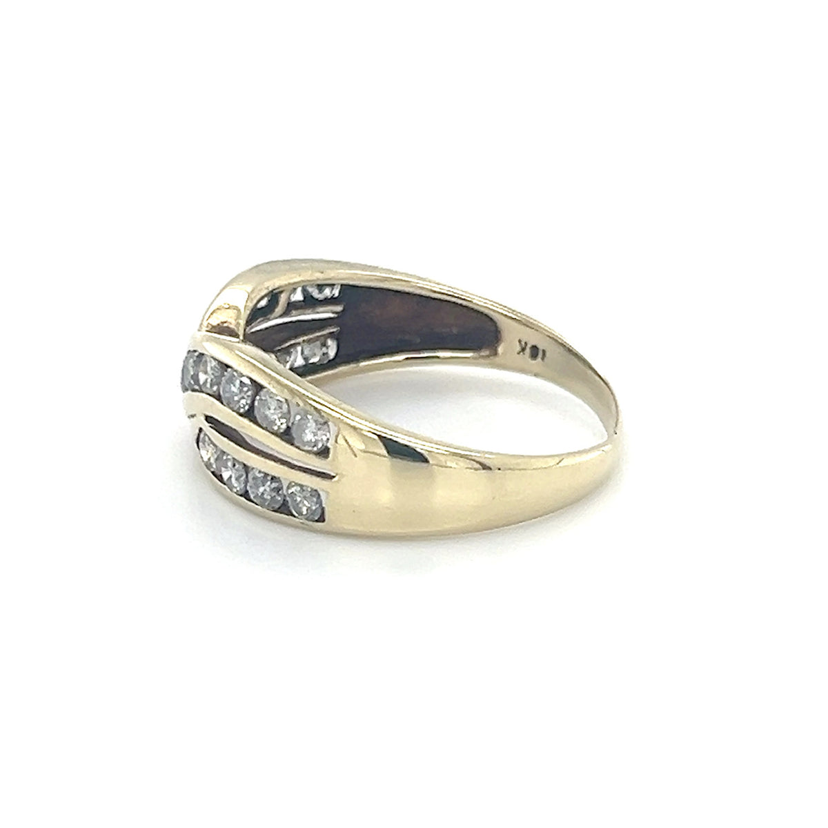10K Yellow Gold Diamond Lady's Fashion Ring