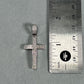10K White Gold Diamond Cross Pendant