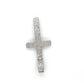 10K White Gold Diamond Cross Pendant