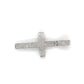 10K White Gold Diamond Cross Pendant