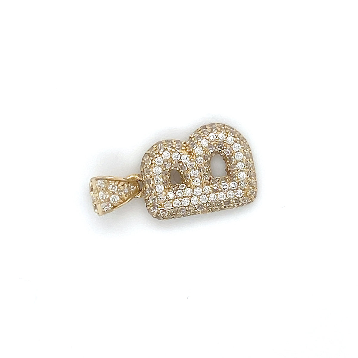 10K Yellow Gold "B" Pendant