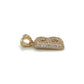 10K Yellow Gold "B" Pendant