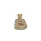 10K Yellow Gold "B" Pendant