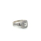 14K White Gold Diamond 1.22CTW Halo Engagement Ring; Size 6