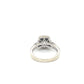 14K White Gold Diamond 1.22CTW Halo Engagement Ring; Size 6
