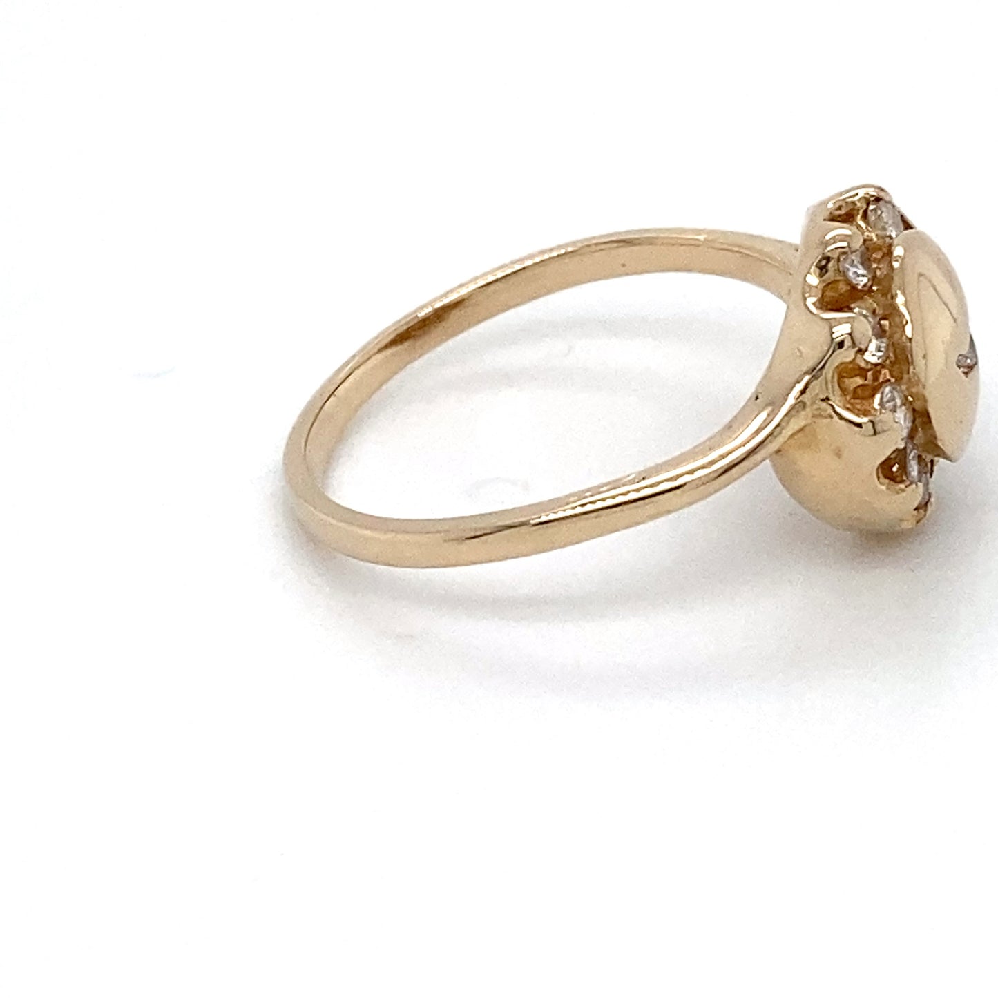 14K Yellow Gold Diamond Ring; 0.33CTW; Size 6.5; 2.9g