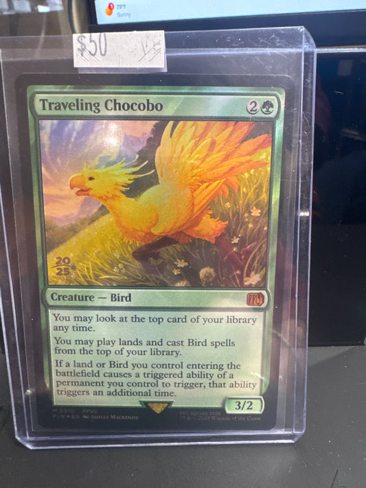 Traveling Chocobo Magic: The Gathering Final Fantasy trading card front